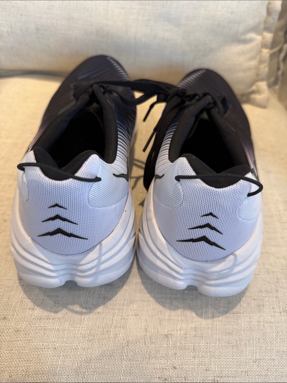 Hoka One One Women's Rincon 3 Black/White Running Shoes - Picture 4 of 6
